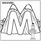 coloriage 1 rue sesame alphabet m